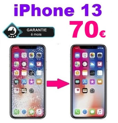 Remplacement / Réparation écran iPhone 13 au meilleur prix, Telecommunicatie, Mobiele telefoons | Toebehoren en Onderdelen, Apple iPhone