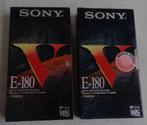 nieuw sealed 2x VHS videoband SONY E-180 Ve 180 min. set vid, Cd's en Dvd's, VHS | Film, Gebruikt, Verzenden