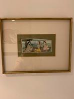 Erotisch.tekening.mooi.in.gekadert.india18eeuws, Antiek en Kunst, Ophalen