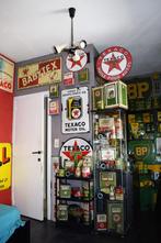 gezocht emaillebord olie blik reclamebord texaco 1920 1930, Verzamelen, Ophalen, Gebruikt, Reclamebord