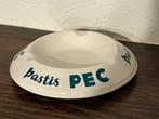 Cendrier ancien en céramique de la marque Pastis PEC, blanc, Enlèvement