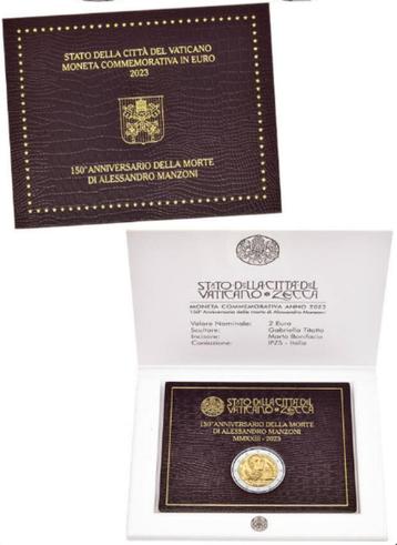 2 euros Cité du Vatican 2023 Alessandro Manzoni, Enlèvement ou Envoi, Vatican, 2 euros