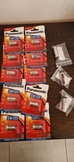 Piles batteries CR123 Panasonic alarme appareil photo, Audio, Tv en Foto, Accu's en Batterijen, Ophalen of Verzenden, Zo goed als nieuw