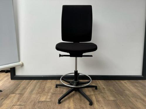 Extra hoge bureaustoel zwart, Huis en Inrichting, Zitzakken, Zwart, Ophalen