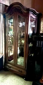Vitrinekast, Huis en Inrichting, Kasten | Vitrinekasten, Ophalen, 200 cm of meer, Zo goed als nieuw, 25 tot 50 cm
