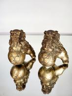 Bronzen feng shui tempelleeuwen, Ophalen of Verzenden, Zo goed als nieuw