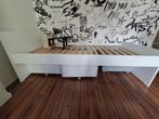1 persoonsbed met 3 laden, Ophalen, 90 cm, Eenpersoons, Wit