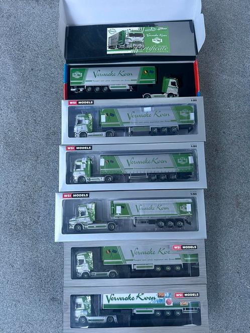 Set Vervaeke Koen – 5x WSI & 1x Tekno, Hobby en Vrije tijd, Modelauto's | 1:50, Nieuw, Bus of Vrachtwagen, Wsi, Ophalen of Verzenden
