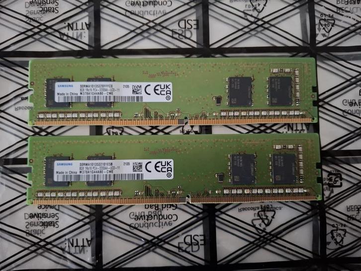 16gb DDR4 (2x 8gb, 3200Mhz) - Samsung (nieuw), Informatique & Logiciels, Mémoire RAM, Neuf, Desktop, 16 GB, DDR4, Enlèvement ou Envoi