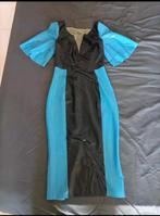 Latex jurk fetisch, Comme neuf, Bleu, Taille 42/44 (L), Envoi