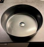 Ronde waskom: D40 x H15cm - zwart mat/satijn., Ophalen, Nieuw, Wasbak of Wastafel