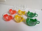 Vintage 6 theeglazen, Ophalen of Verzenden