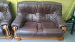 Lederen zetels,3,2en 1zit!zo goed als nieuw!, Ophalen
