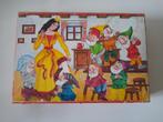 Vintage houten puzzelblokken  - sprookjes, Kinderen en Baby's, 10 tot 50 stukjes, Van hout, Gebruikt, Ophalen of Verzenden