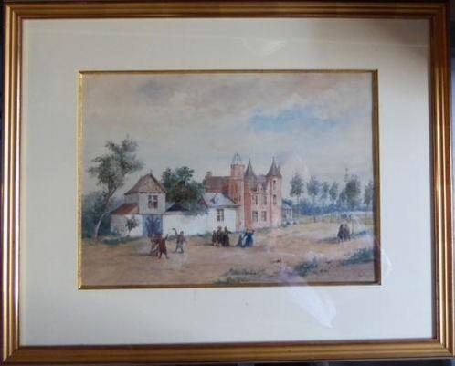 Gesigneerd schilderij - Kasteel van David Tenier, Antiek en Kunst, Kunst | Schilderijen | Klassiek