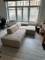 Nieuwe Beige hoeksalon teddy stof 5 maanden oud, Huis en Inrichting, Ophalen, Nieuw, Kunststof