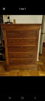 Commode haute, Huis en Inrichting, Kasten | Ladekasten, Ophalen, Gebruikt, 100 tot 150 cm, 5 laden of meer