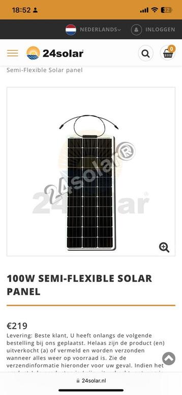zonnepanelen 100W beperkte aantalen, Doe-het-zelf en Bouw, Ophalen, Nieuw