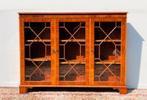 Engelse XIX eeuwse stijl boekenkast, Kersenhout, Ophalen of Verzenden, Antiq, Gebruikt