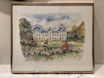 Aquarelle schilderij  beschikbaar voor biedingen