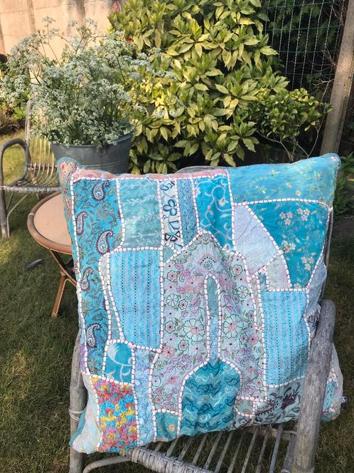 Boho XL patchwork kussen, Huis en Inrichting, Woonaccessoires | Kussens, Ophalen of Verzenden