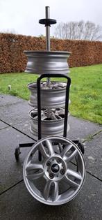 Aluminium velgen Mini One D met gratis velgenboom met wielen, Auto-onderdelen, Banden en Velgen, Ophalen, Gebruikt, 15 inch, Velg(en)