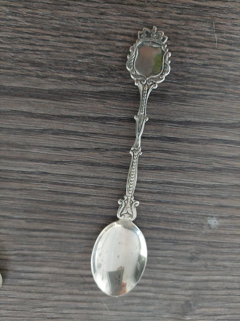 petite cuillère en argent avec inscription, Antiquités & Art, Enlèvement ou Envoi, Argent