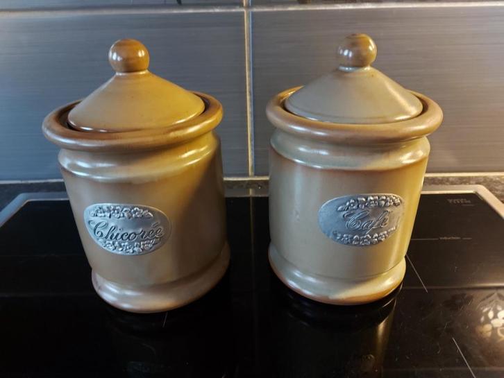 Lot de onze contenants de cuisine en terre cuite, Huis en Inrichting, Keuken | Servies, Gebruikt, Aardewerk, Ophalen