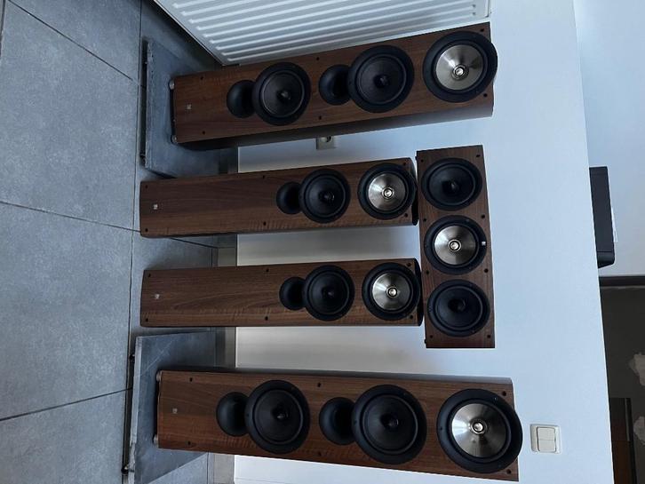 Kef surround, Audio, Tv en Foto, Luidsprekerboxen, Gebruikt, Surroundset zonder subwoofer, 120 watt of meer, Overige merken, Ophalen