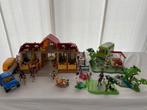 Playmobil Manege met park, 11 paarden en 2 paardentrailers, Ophalen, Gebruikt, Complete set