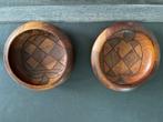 2 houten kommetjes, Ophalen of Verzenden