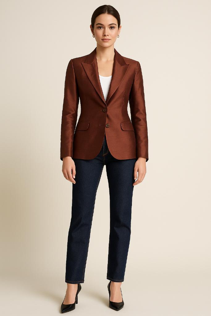 D&G Dolce & Gabbana zijde blazer maat 38, Kleding | Dames, Jasjes, Kostuums en Pakken, Zo goed als nieuw, Jasje, Maat 38/40 (M)