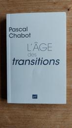 L'âge des transitions, Pascal Chabot, Philosophie, Enlèvement, Neuf