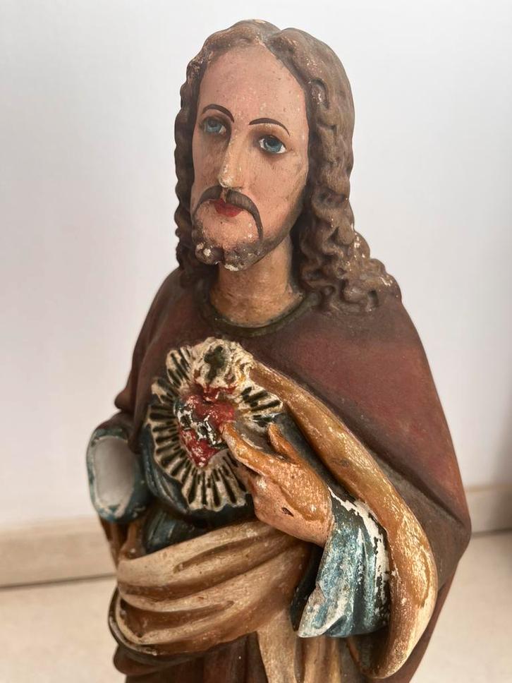 Heilig Hart beeld Jezus Christus, Antiek en Kunst, Antiek | Religieuze voorwerpen, Ophalen