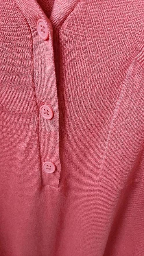 Te koop: Leuke steen rode brede polo., Vêtements | Femmes, T-shirts, Comme neuf, Taille 42/44 (L), Rouge, Manches courtes, Enlèvement