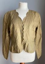 Olijfgroene linnen blazer Laura Ashley maat 42, Kleding | Dames, Jasjes, Kostuums en Pakken, Verzenden, Maat 42/44 (L), Zo goed als nieuw