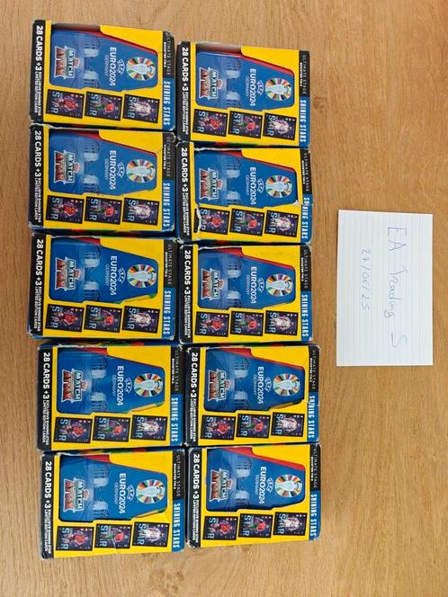 Topps Uefa Euro 2024 Germany Shining Stars Mini Tin, Hobby en Vrije tijd, Verzamelkaartspellen | Overige, Nieuw, Boosterbox, Foil