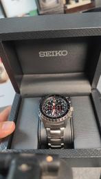 SEIKO PROSPEX SOLAR en MOMENTUS HORLOGES, Staal, Polshorloge, Ophalen of Verzenden, Zo goed als nieuw