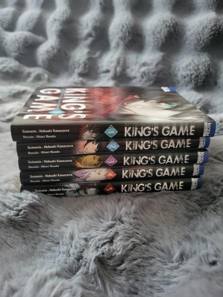Lot manga King's Game 1 à 5, Boeken, Strips | Comics, Zo goed als nieuw, Meerdere comics, Japan (Manga), Ophalen