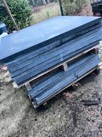 13 blauwe betontegels van 1m2, 60 cm ou plus, Carrelage de sol, Enlèvement, Utilisé