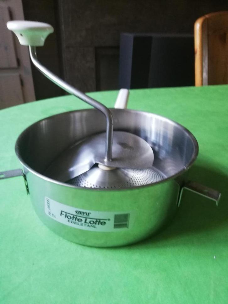 Tamis passant Flotte Lotte - Gefu, Maison & Meubles, Cuisine | Ustensiles de cuisine, Comme neuf, Enlèvement ou Envoi