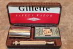 Gillette Scheermes set in doos vintage scheerset, Antiek en Kunst, Ophalen of Verzenden