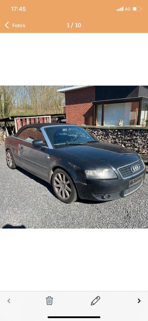 Audi A4 cabriolet 2004 diesel TDI 2.5 ONDERDELEN, Auto-onderdelen, Overige Auto-onderdelen, Audi, Gebruikt, Ophalen