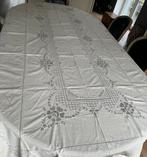 Nappe brodee et serviettes, Enlèvement, Comme neuf, Carré