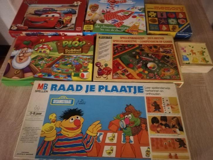 spelletjes -  puzzels, Kinderen en Baby's, Speelgoed | Kinderpuzzels, Gebruikt, Ophalen