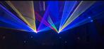 Lot de 2 Lasers RGB LightMaxx Pegasus + 2 Flightcases, Muziek en Instrumenten, Ophalen, Zo goed als nieuw