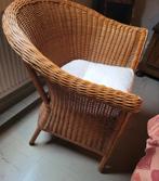 Rieten zetel met kussen, Ophalen, Zo goed als nieuw