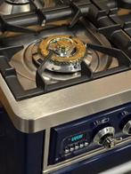 🔥 Poêle Boretti Majestic de luxe 70 cm bleu roi, Electroménager, Comme neuf, 4 zones de cuisson, Classe énergétique A ou plus économe