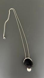 Lange ketting met bont accent, Ophalen, Zo goed als nieuw