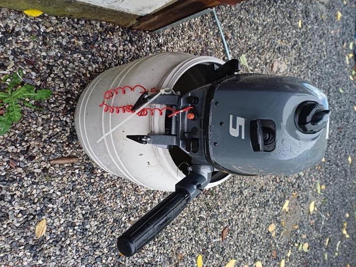 Yamaha 5pk 4takt kortstaart, Watersport en Boten, Buiten- en Binnenboordmotoren, Zo goed als nieuw, Benzine, Buitenboordmotor